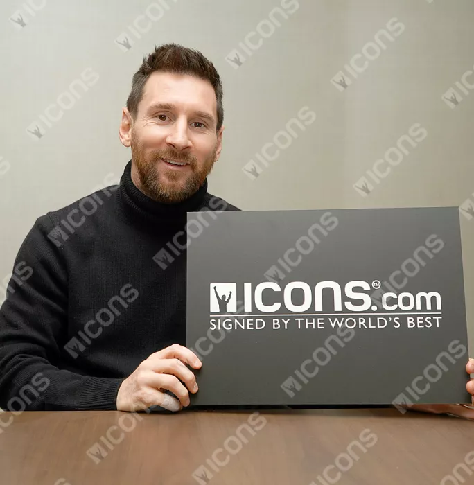 Icons Lionel Messi Official FC Barcelona Back Signed And Framed 2018-19 Home Shirt