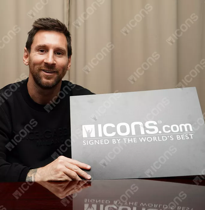 Icons Lionel Messi Official FC Barcelona Back Signed And Framed 2019-20 Fourth Shirt