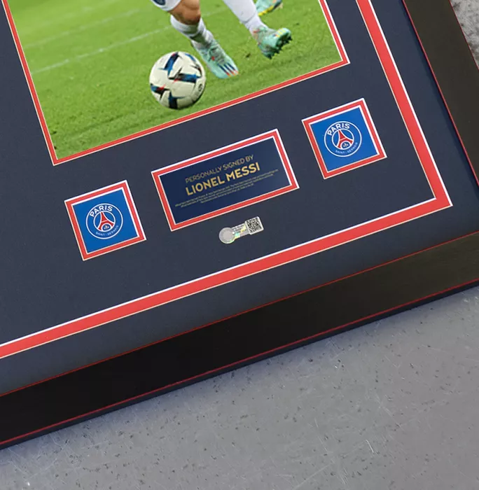 Icons Lionel Messi Official Paris Saint-Germain Front Signed And Framed 2022-23 Third Shirt
