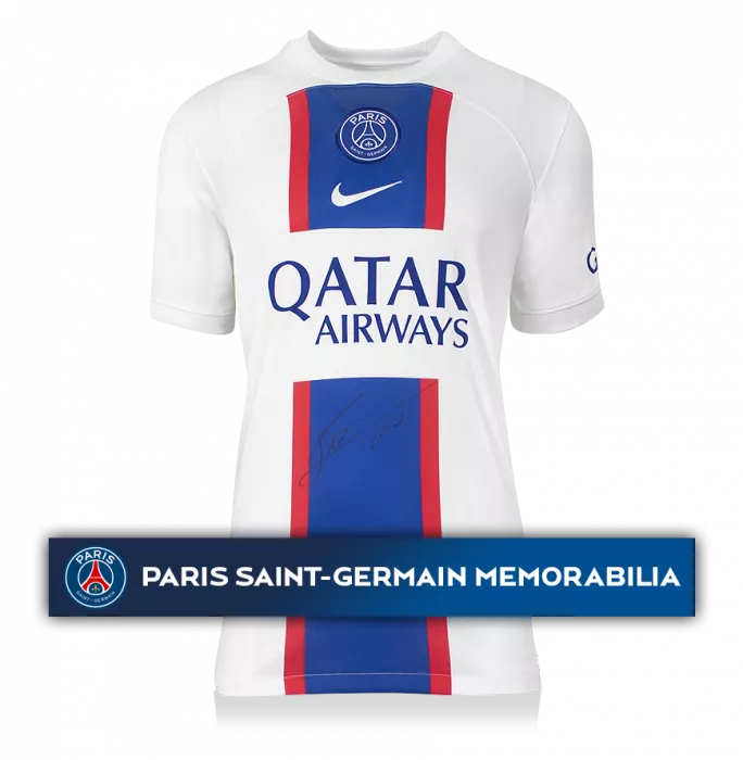 Icons Lionel Messi Official Paris Saint-Germain Front Signed And Framed 2022-23 Third Shirt