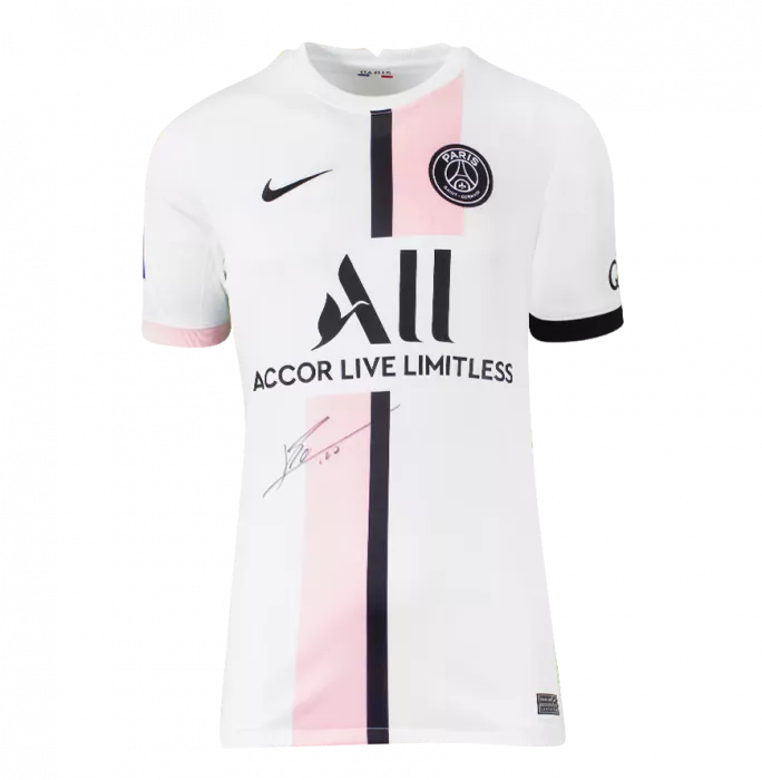 Icons Lionel Messi Official Paris Saint-Germain Front Signed And Framed 2021-22 Away Shirt