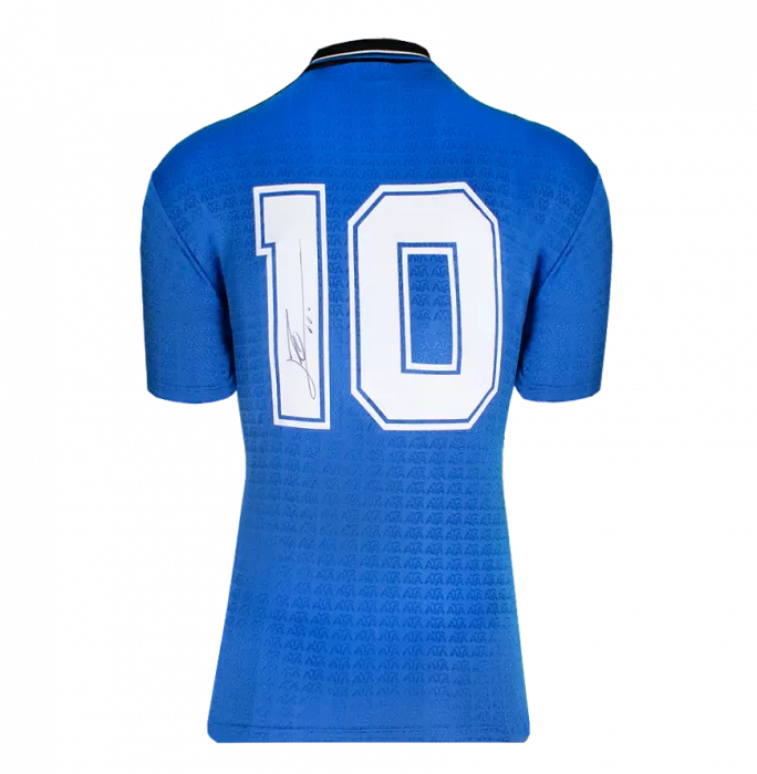 Icons Lionel Messi Official Signed Argentina 1994 Reissue Away Shirt In Classic Frame: Number 10