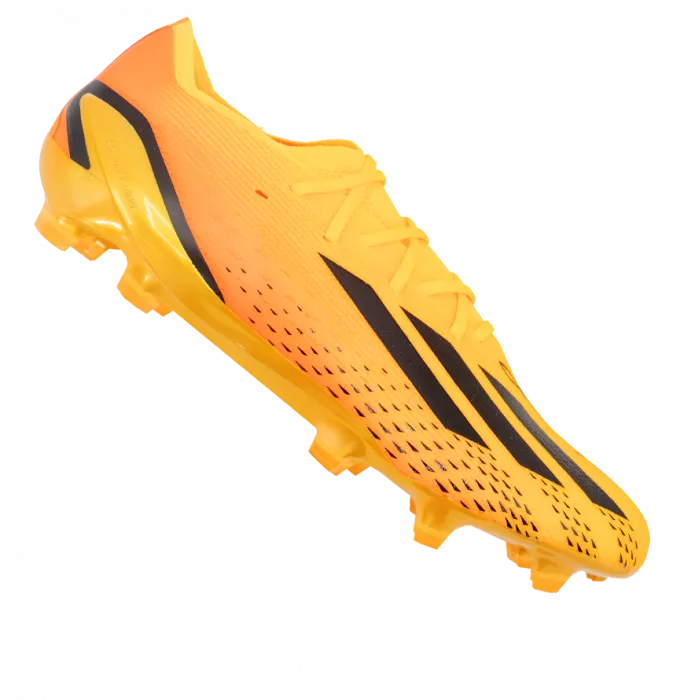 Icons Lionel Messi Official Signed Orange Adidas X Speedportal.1 Boot In Bubble Frame: Option 1