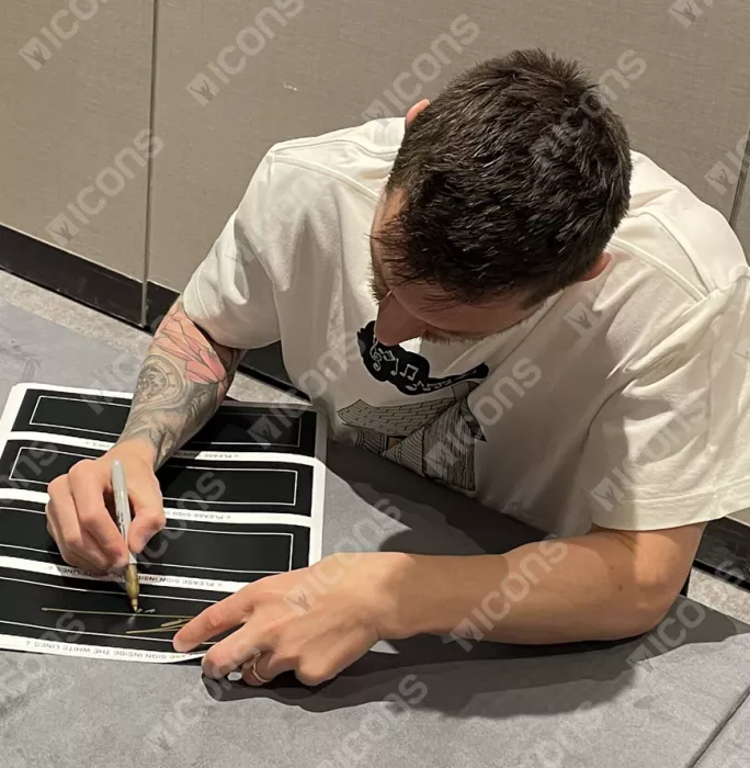 Icons Lionel Messi Official Signed Plaque And Photo Frame: 2024 Copa América Winner