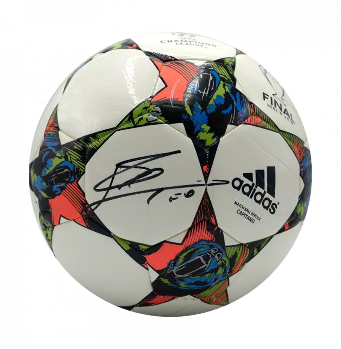Icons Lionel Messi Official UEFA Champions League Signed 2015 UEFA Champions League Final Football In Acrylic Case