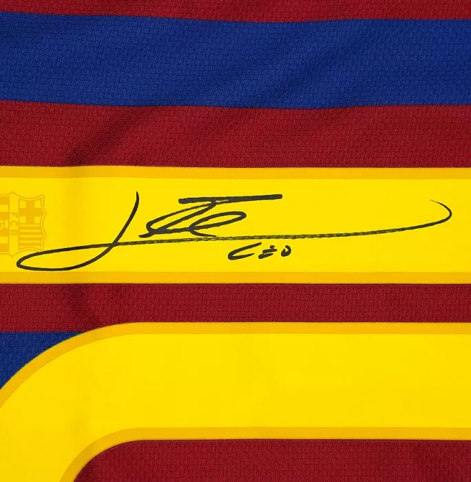 Icons Lionel Messi Signed 2011-12 & 2012-13 FC Barcelona Shirts In Classic Dual Frame: 91 Goals Edition