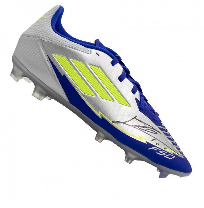 Icons Lionel Messi Signed Adidas F50 X Boot In Bubble Frame: Option 1
