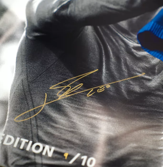 Icons Lionel Messi Signed FC Barcelona El Clasico Poster - Limited Edition
