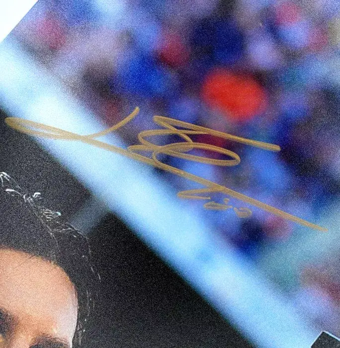 Icons Lionel Messi Signed FC Barcelona Photo In Black Wooden Frame: Golden Boot Winner