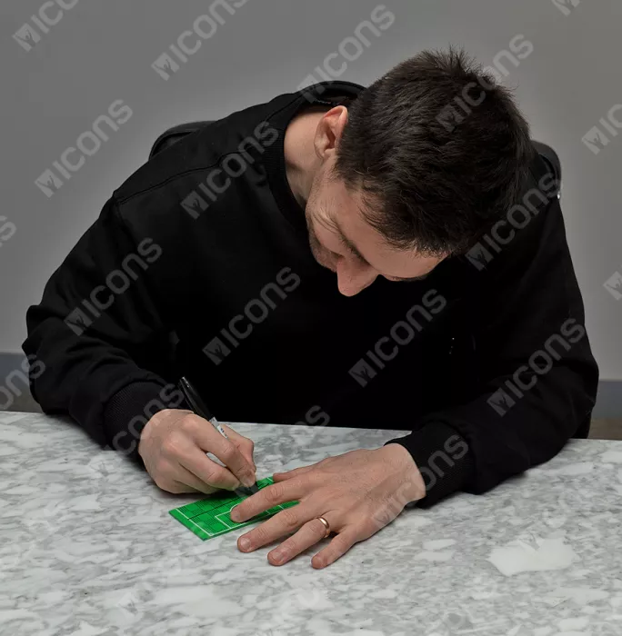 Icons Lionel Messi & Xavi Official FC Barcelona Signed LEGO® Camp Nou Set
