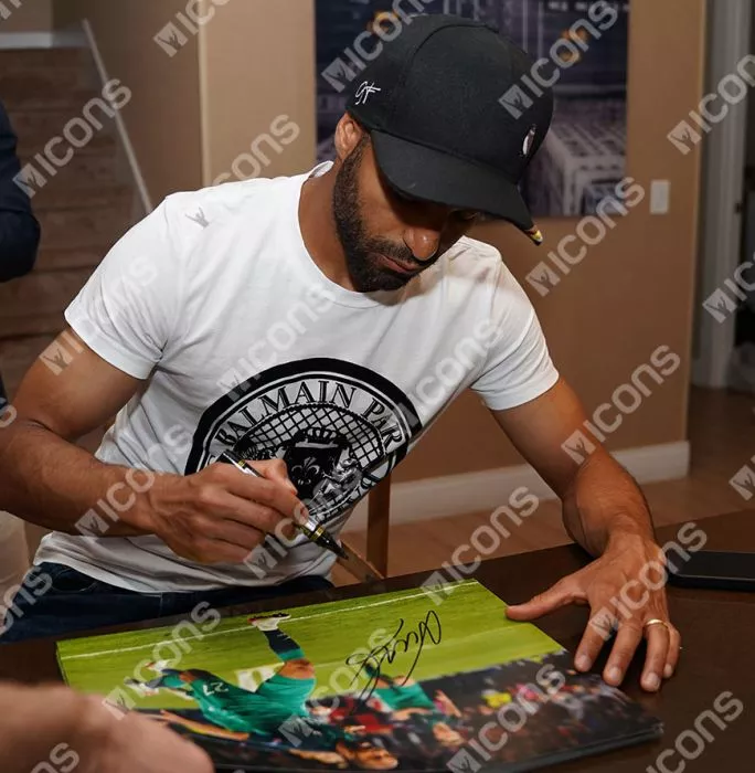 Icons Lucas Moura Signed Tottenham Hotspur Photo In Premium Photo Frame: UEFA Champions League Semi Final Goal Vs Ajax