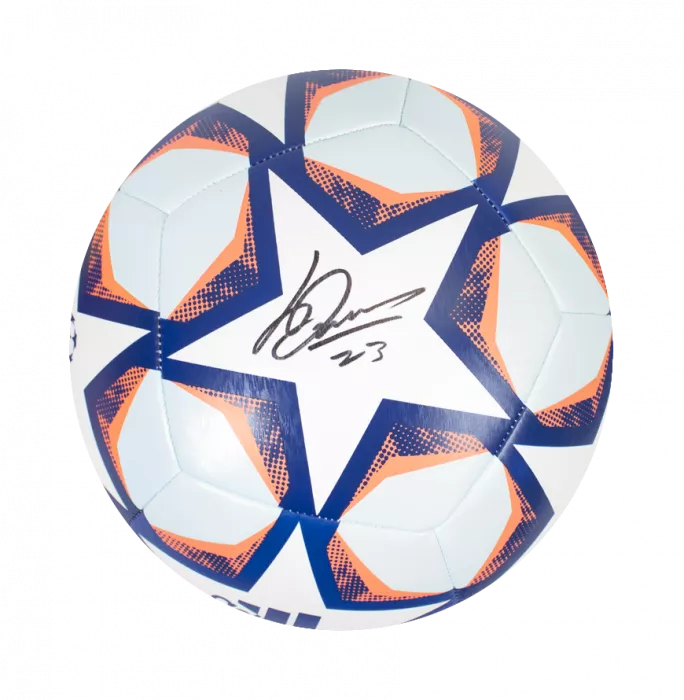 Icons Luis Diaz Official UEFA Champions League Signed Football In Acrylic Case
