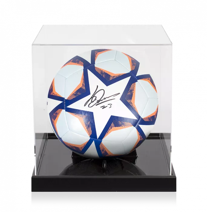 icons Luis Diaz Signed UEFA Champions League Football In Acrylic Case