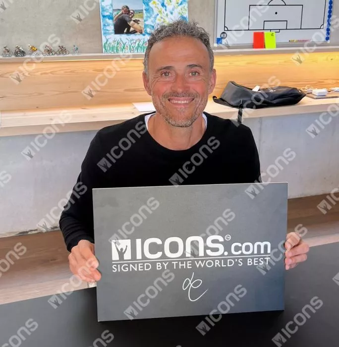 Icons Luis Enrique Signed Black Adidas Goletto Boot