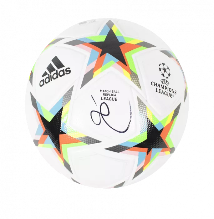 Icons Luis Enrique Signed UEFA Champions League Football In Acrylic Case