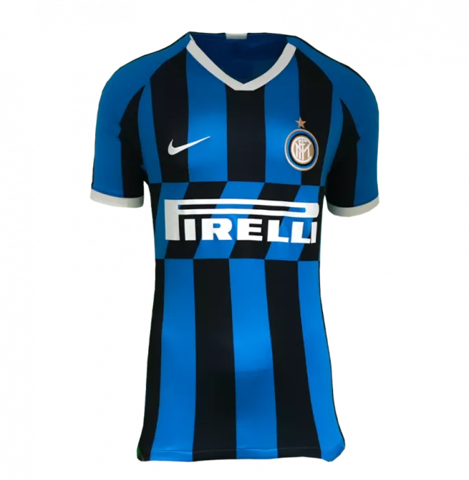 Icons Luis Figo Back Signed Internazionale 2019-20 Home Shirt With Fan Style Number In Hero Frame: Option 1