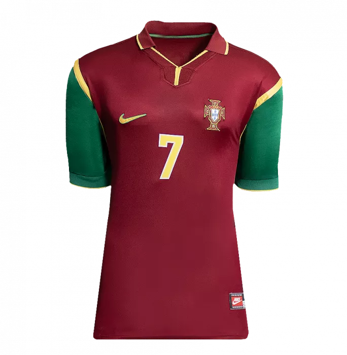 Icons Luis Figo Official FIFA World Cup™ Back Signed And Framed Portugal 1998-00 Home Shirt