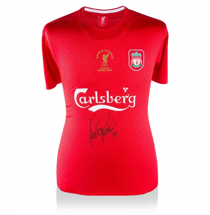 Icons Luis Garcia Front Signed Liverpool 2004-05 Home Shirt