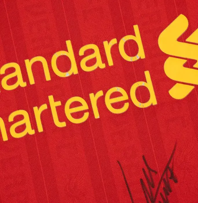 Icons Luis Suarez Front Signed Liverpool FC 2013-14 Home Shirt In Classic Frame