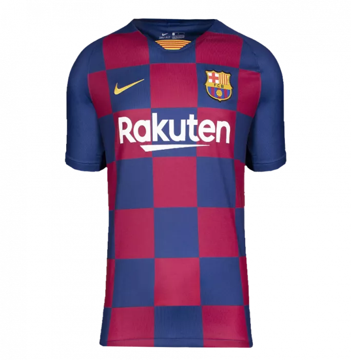 Icons Luis Suarez Official FC Barcelona Back Signed And Framed 2019-20 Home Shirt