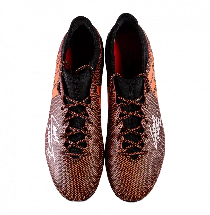 Icons Luis Suarez Signed Burnt Orange Adidas X 17.3 Boot