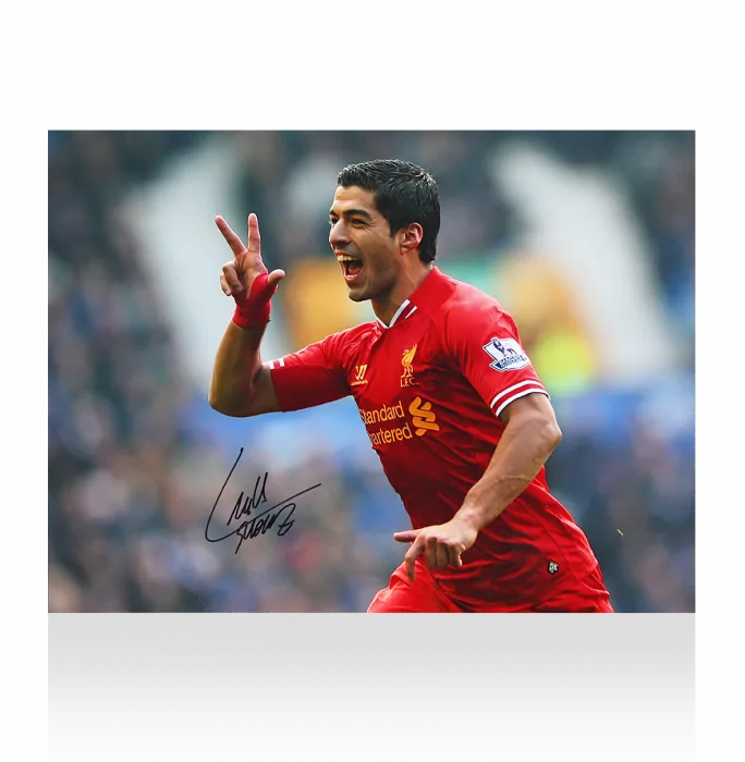 icons Luis Suarez Signed Liverpool Photo: Goal vs Everton