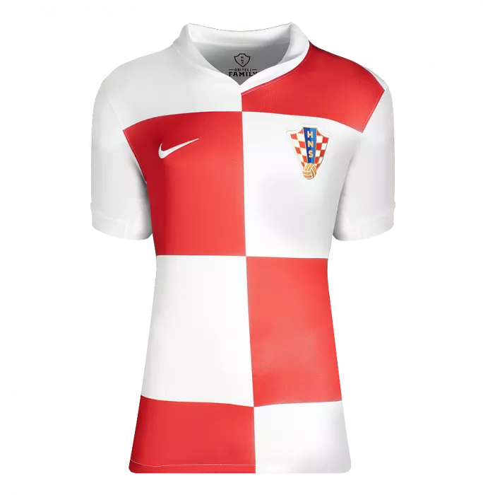 Icons Luka Modric Back Signed Croatia 2024 Home Shirt In Hero Frame: Option 1