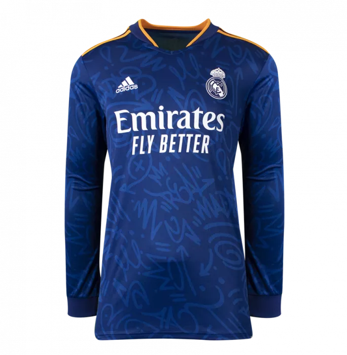 Icons Luka Modric Back Signed Real Madrid 2021-22 Long Sleeve Away Shirt In Classic Frame