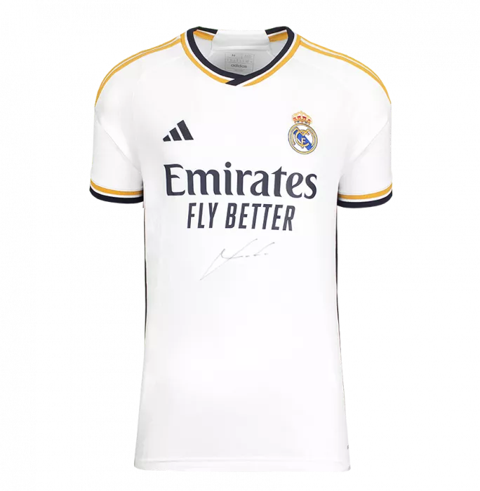 Icons Luka Modric Front Signed Real Madrid 2023-24 Home Shirt In Hero Frame: Option 1