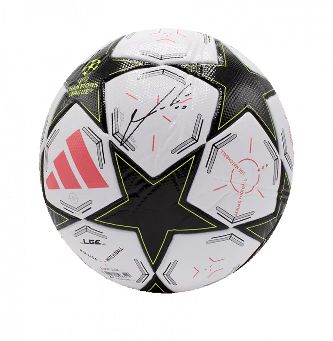 Icons Luka Modric Signed 2024 UEFA Champions League Football In Acrylic Case