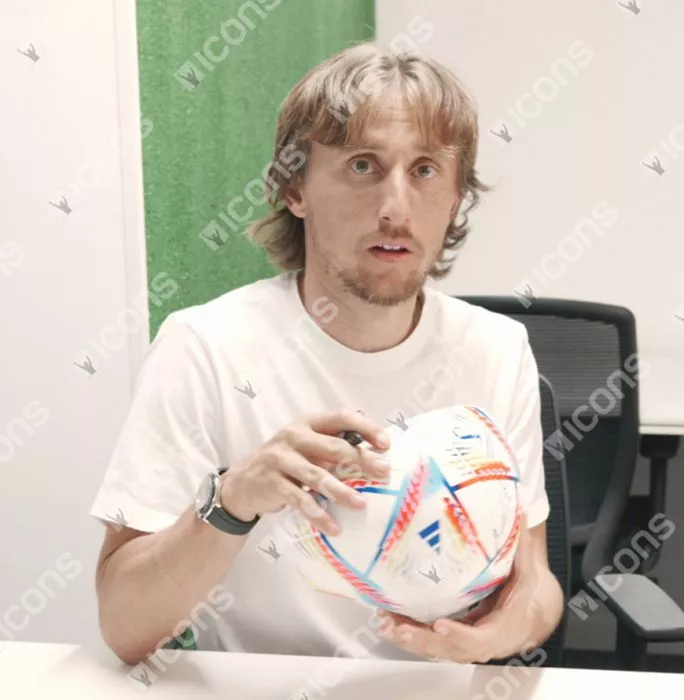 Icons Luka Modric Signed Adidas FIFA World Cup Football