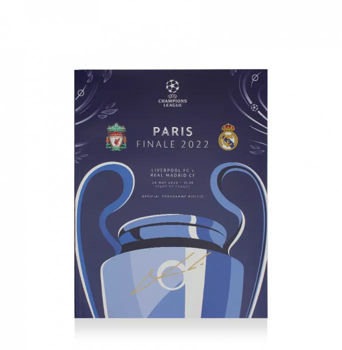 Icons Luka Modric Signed And Framed Programme: 2022 UEFA Champions League Final
