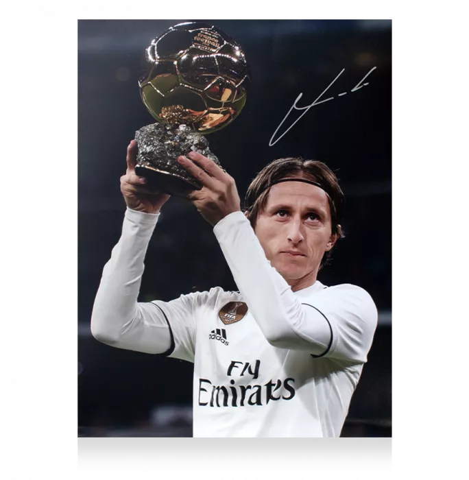 icons Luka Modric Signed Real Madrid Photo: 2018 Ballon d'Or Winner