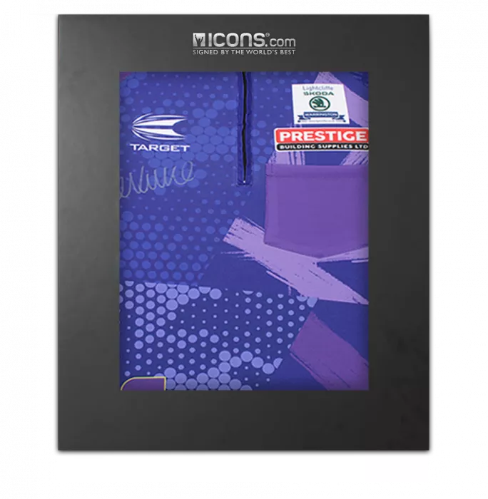 icons Luke Littler Signed Polo Shirt In Deluxe Packaging