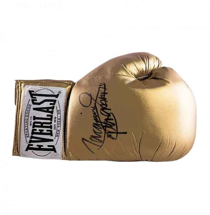 Icons Manny Pacquiao Signed Gold Everlast Boxing Glove