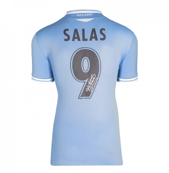 Icons Marcelo Salas Back Signed Lazio 2021-22 Home Shirt In Classic Frame