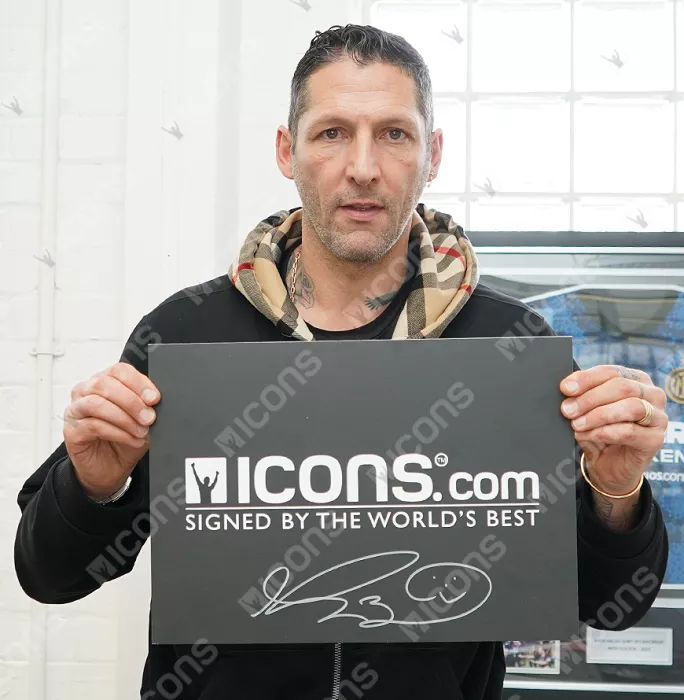 Icons Marco Materazzi Back Signed Modern Internazionale Home Shirt In Deluxe Packaging