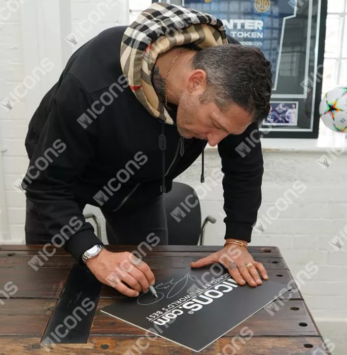 Icons Marco Materazzi Signed Italy Photo: 2006 FIFA World Cup Final Goal Vs France