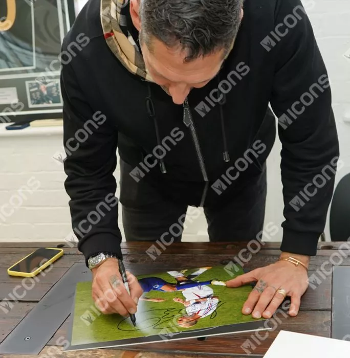Icons Marco Materazzi Signed Italy Photo: Zinedine Zidane Headbutt