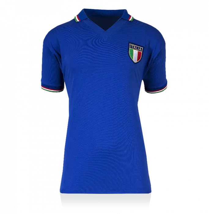 Icons Marco Tardelli Back Signed Retro Italy Home Shirt