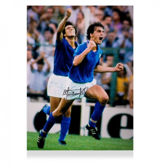 icons Marco Tardelli Signed Italy Photo: Iconic Celebration
