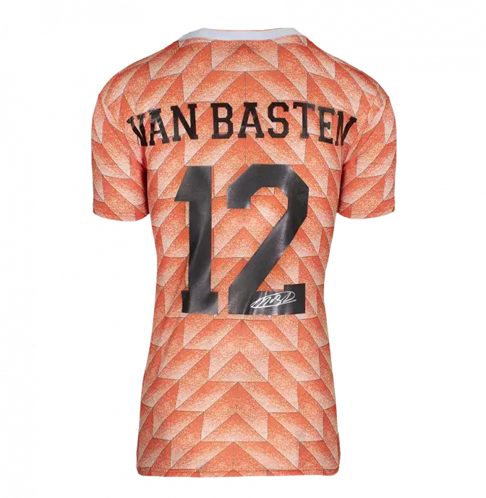 Icons Marco Van Basten Back Signed Netherlands 1988 Home Shirt In Classic Frame