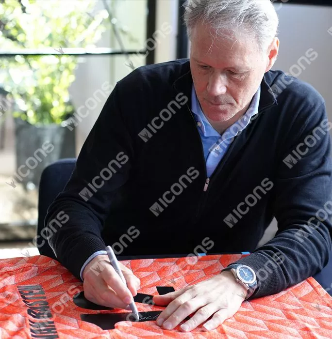 Icons Marco Van Basten Back Signed Netherlands 1988 Home Shirt
