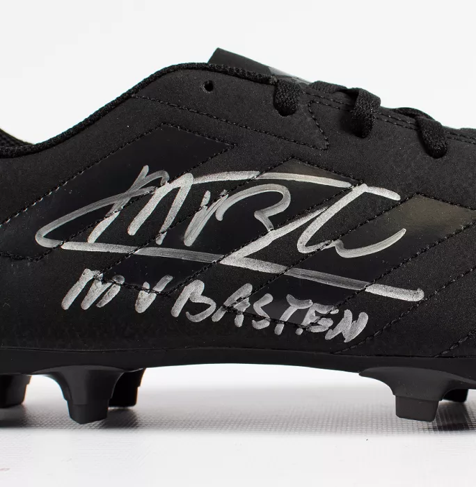 Icons Marco Van Basten Signed Black Adidas Blackout Boot