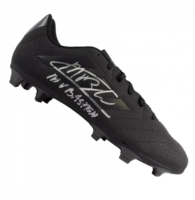 icons Marco van Basten Signed Black Adidas Blackout Boot