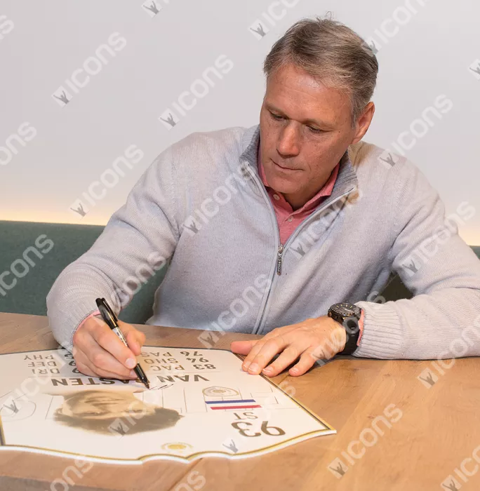 Icons Marco Van Basten Signed Netherlands FIFA Ultimate Team Card