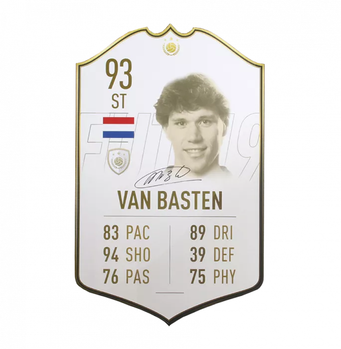 icons Marco van Basten Signed Netherlands FIFA Ultimate Team Card