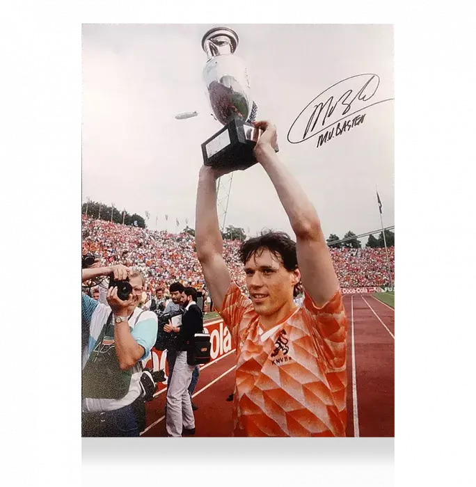 Icons Marco Van Basten Signed Netherlands Photo: UEFA EURO 1988 Winner