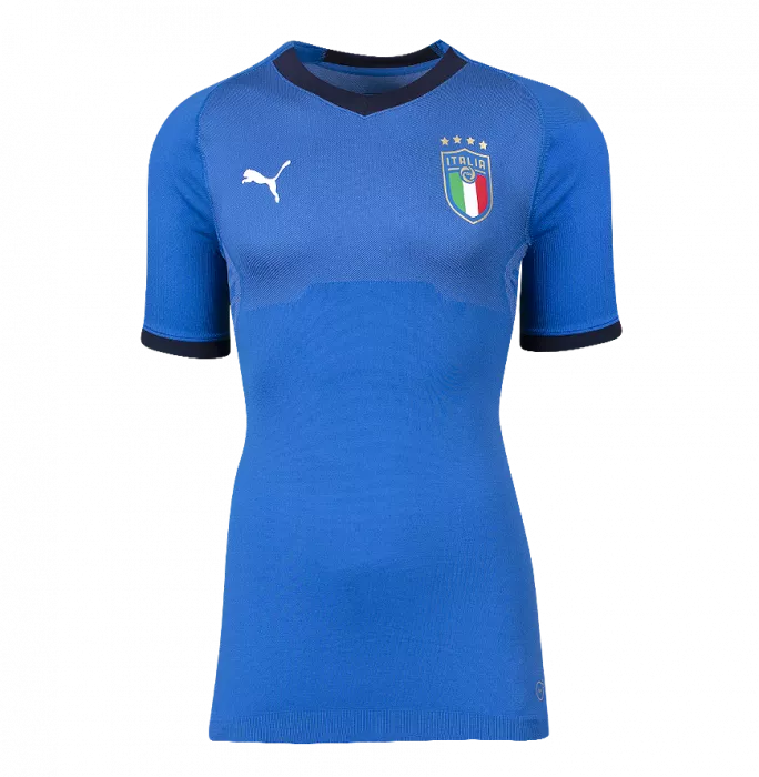 Icons Marco Verratti Back Signed Italy 2018 Home Shirt With Fan Style Numbers In Classic Frame