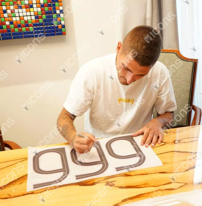 Icons Marco Verratti Back Signed Paris Saint-Germain 2021-22 Away Shirt In Deluxe Packaging